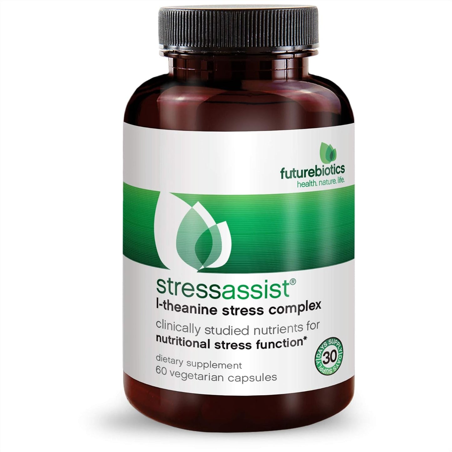 Vegetarian Capsules Futurebiotics StressAssist 60 Count for Stress Relief