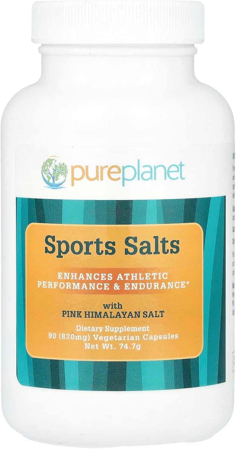Vegetarian Capsules with Pure Planet Sports Salts, 90 Count