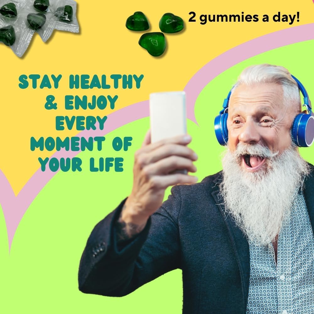 Vegetarian Folic Acid Gummies 300mcg, 60 Count - Supports Red Blood Cell Production - Vitamin B9 Supplement for Healthier Lives - BoostGo Australia