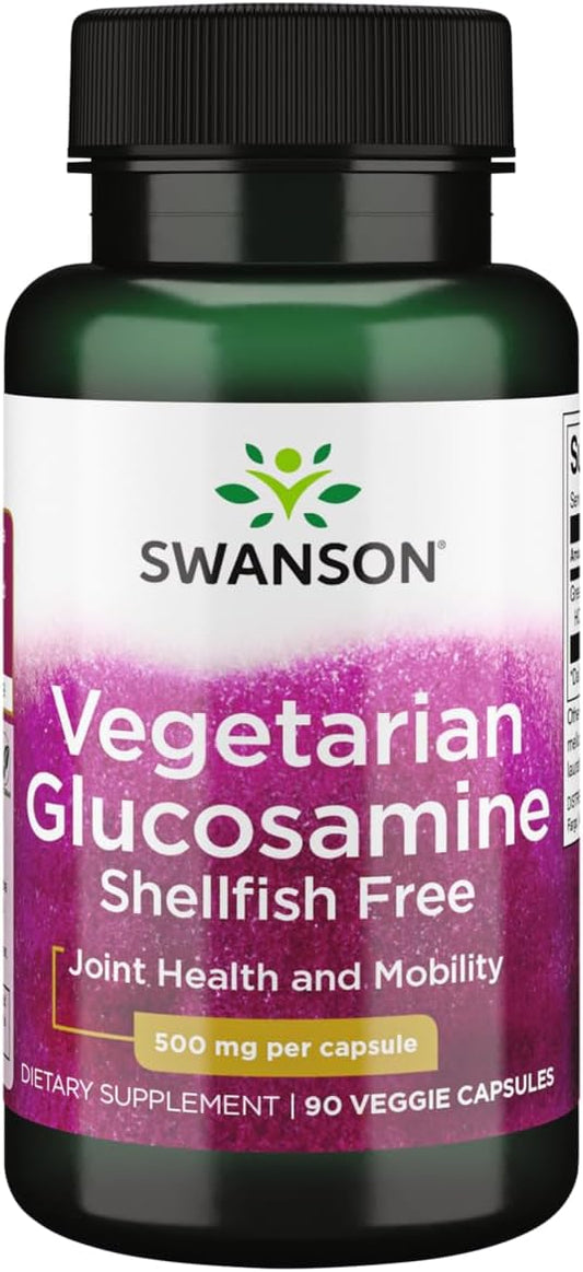 Vegetarian Glucosamine Supplement - Shellfish Free 500mg 90 Veg Capsules by Swanson