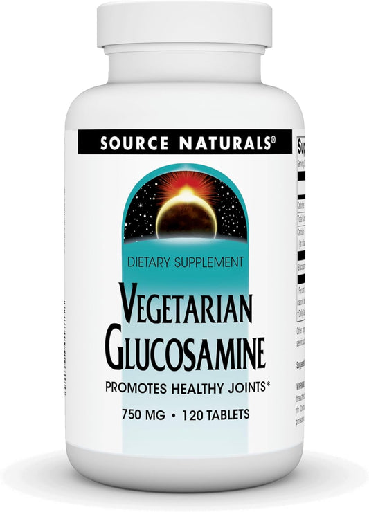 Vegetarian Glucosamine Tablets for Healthy Joints - 750mg, 120ct - Source Naturals