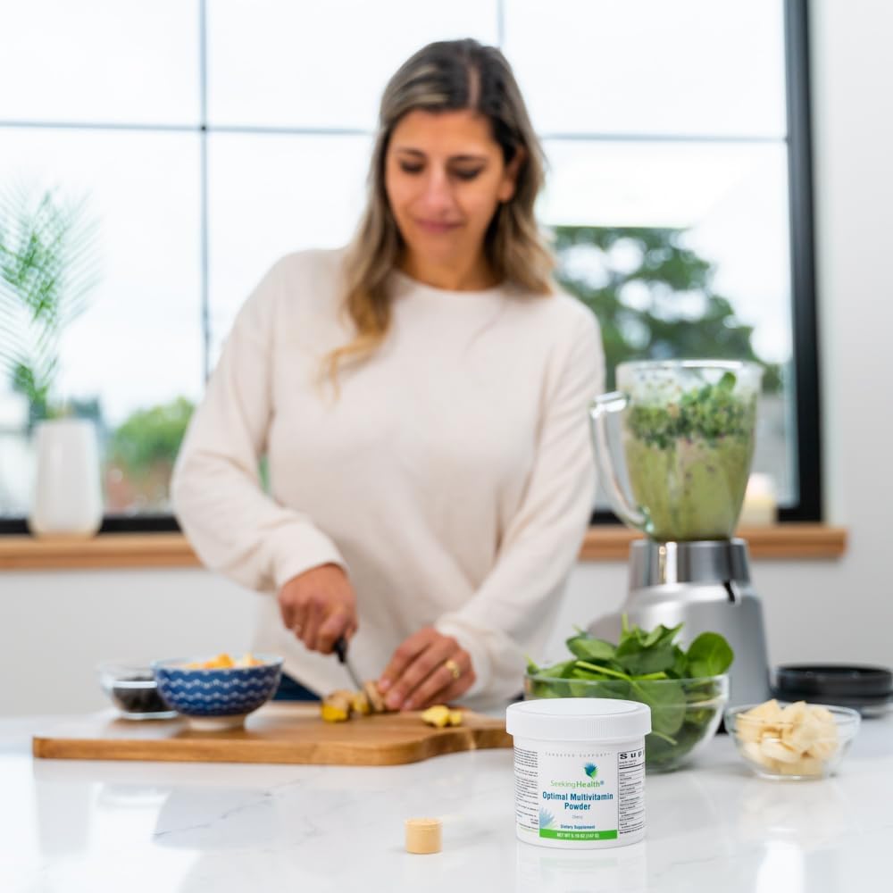 Vegetarian Multivitamin Powder with Bioavailable B Vitamins for Immune System and Energy Support