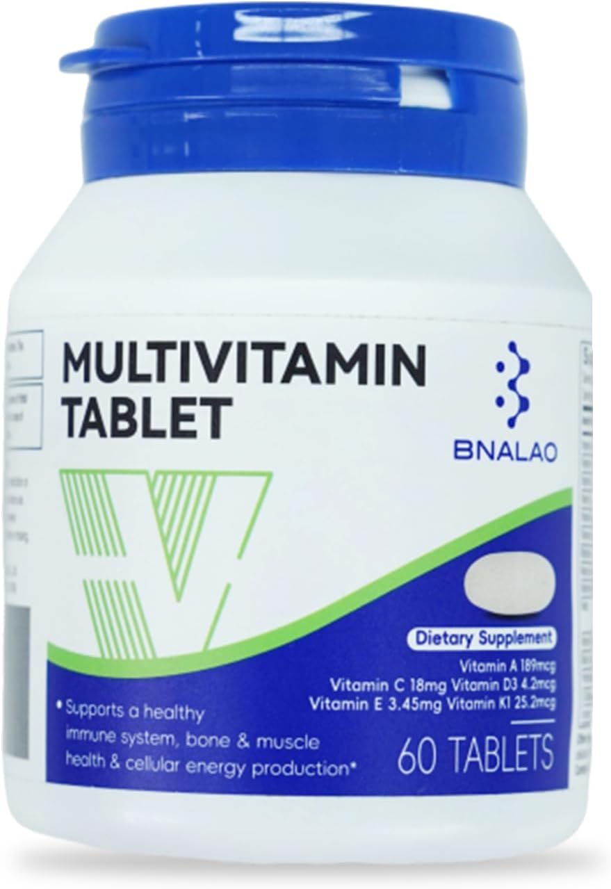 Vegetarian Multivitamin Supplement with Essential Nutrients for Women & Men, 60 Tablets, Gluten-Free