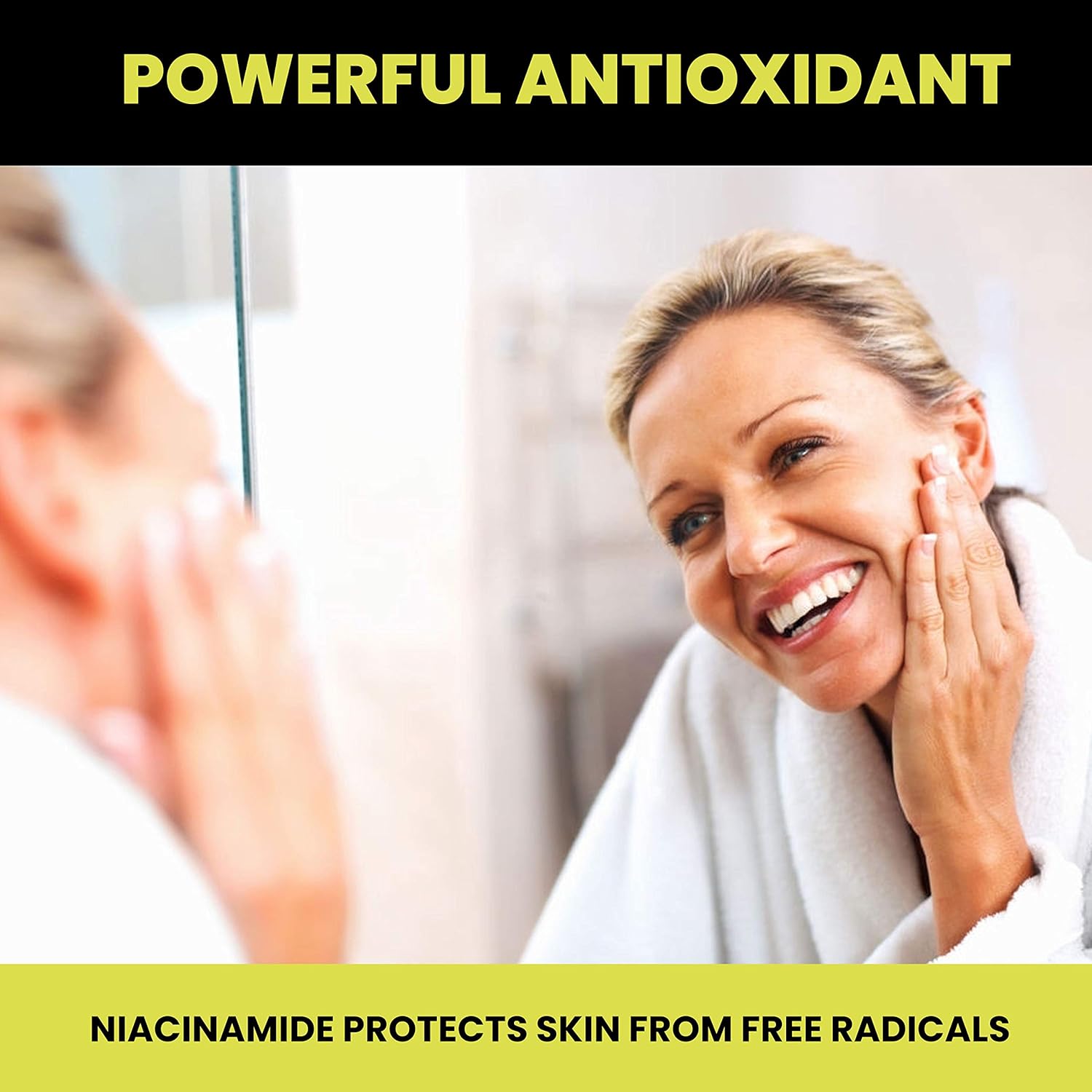 Vegetarian Niacinamide Supplement for Healthy Skin | Non-Flushing Vitamin B3 Tablets | Gluten-Free | 120 Capsules, 500mg | Vegetable Cellulose Capsules