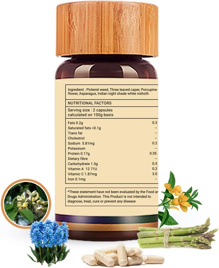 Vegetarian Non-GMO Thyroid Support Supplement - 100% Vegan Ayurveda Capsules - Natural Thyroid Aid