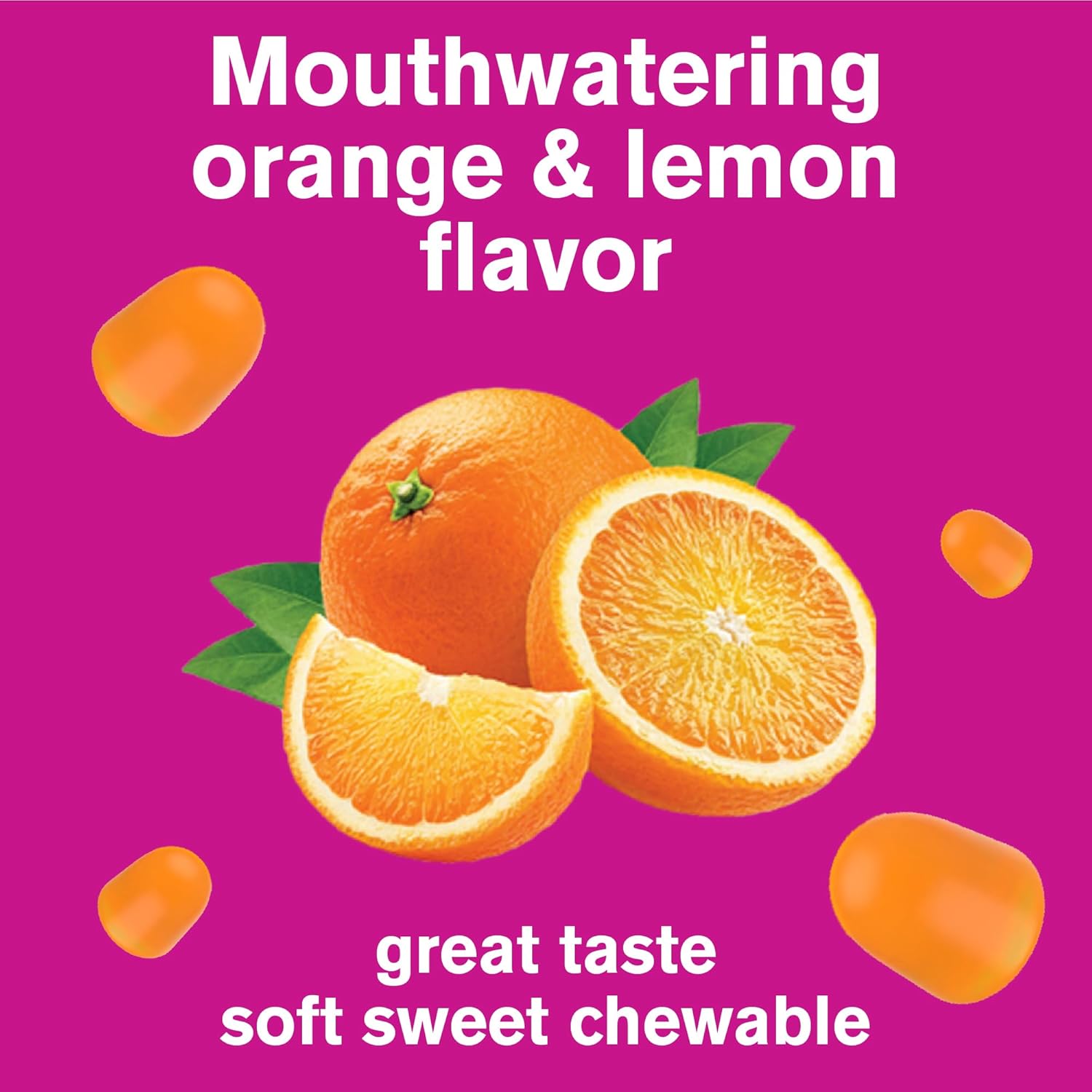 Vegetarian Omega 3 6 9 Gummies with Flaxseed Oil, DHA | GMO & Gluten Free | Orange & Lemon Flavor | Natural Colors | 90 Count