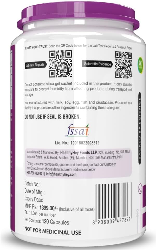 Vegetarian Vitamin K2 55mcg Capsules for Bone Health - 120 Count
