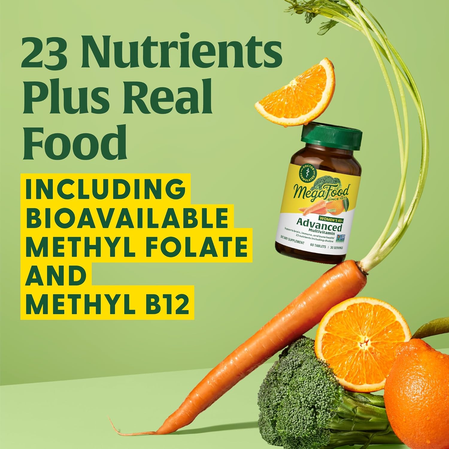 Vegetarian Women's 40+ Advanced Multivitamin - Formulated by Dr - Energy, Brain & Bone Health - 120 Tabs