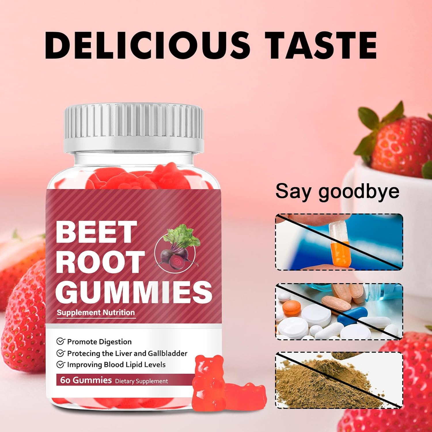 Velna Zivs Beet Root Gummies: Energy-Boosting Multivitamin Chewables for Adults