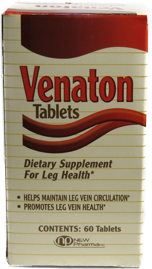 Venaton Leg Health Supplement Tablets - 60 Count for Improved Circulation and Vascular Health