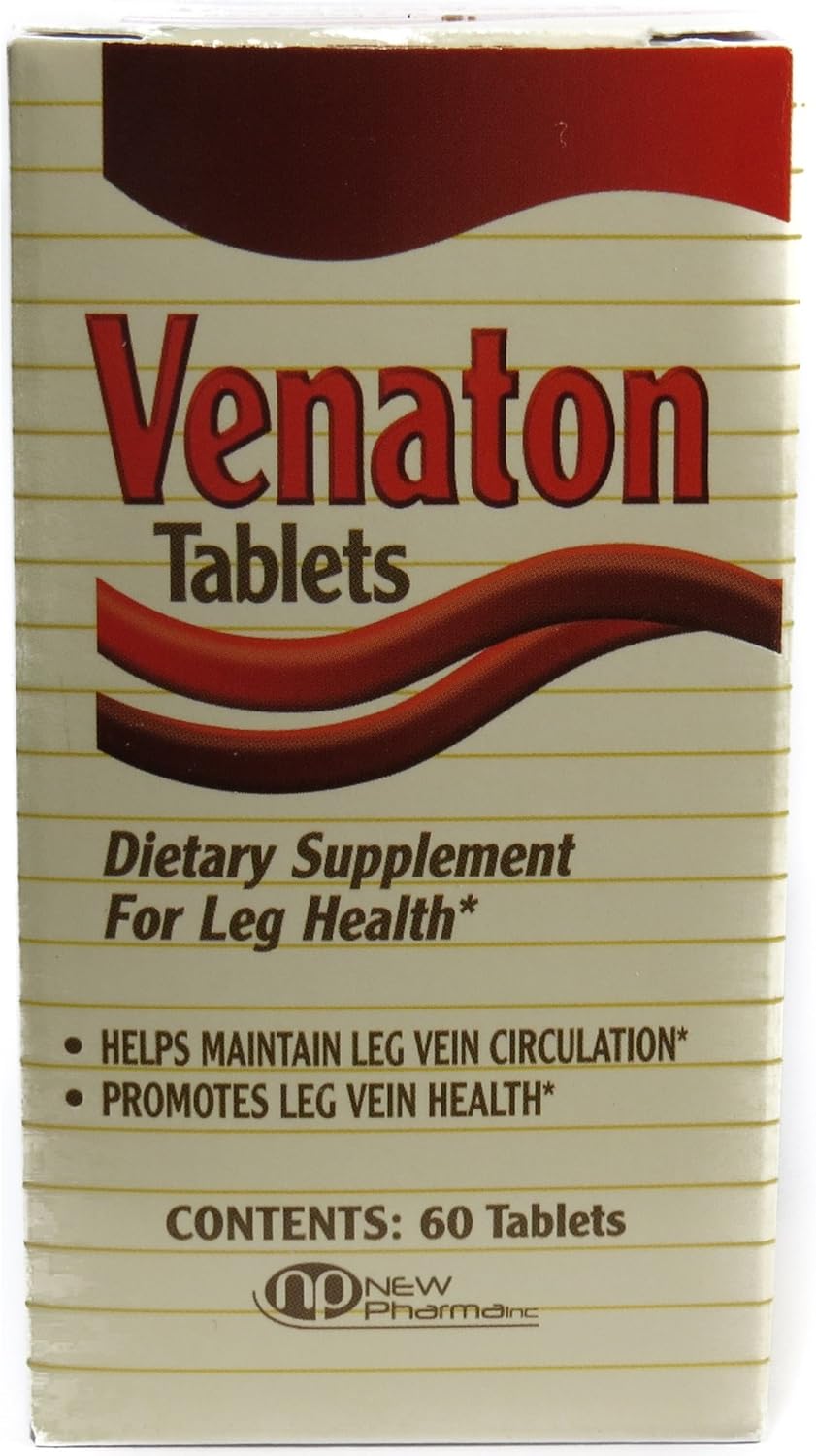Venaton Leg Health Supplement Tablets - 60 Count for Improved Circulation and Vascular Health