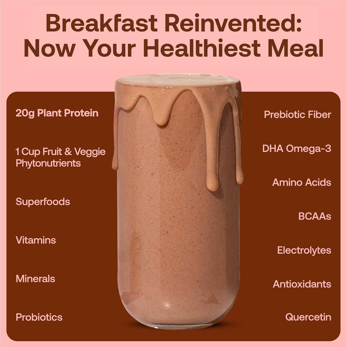 Venus Williams Happy Viking Variety Pack Plant Protein Powder - 20G Protein, Low Carb, Keto, Vegan, Gluten-Free, Non-GMO - Complete Meal Replacement, Superfoods - 8 Single Serve Packs