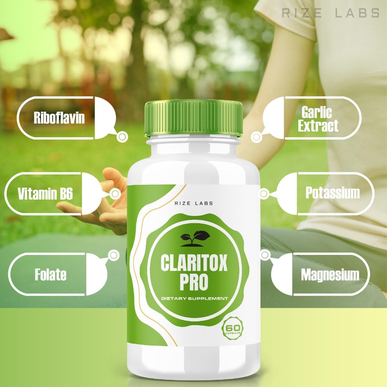 Vertigo Relief: Rize Labs Claritox Pro Advanced Pill Formula (540 Capsules, Pack of 3)