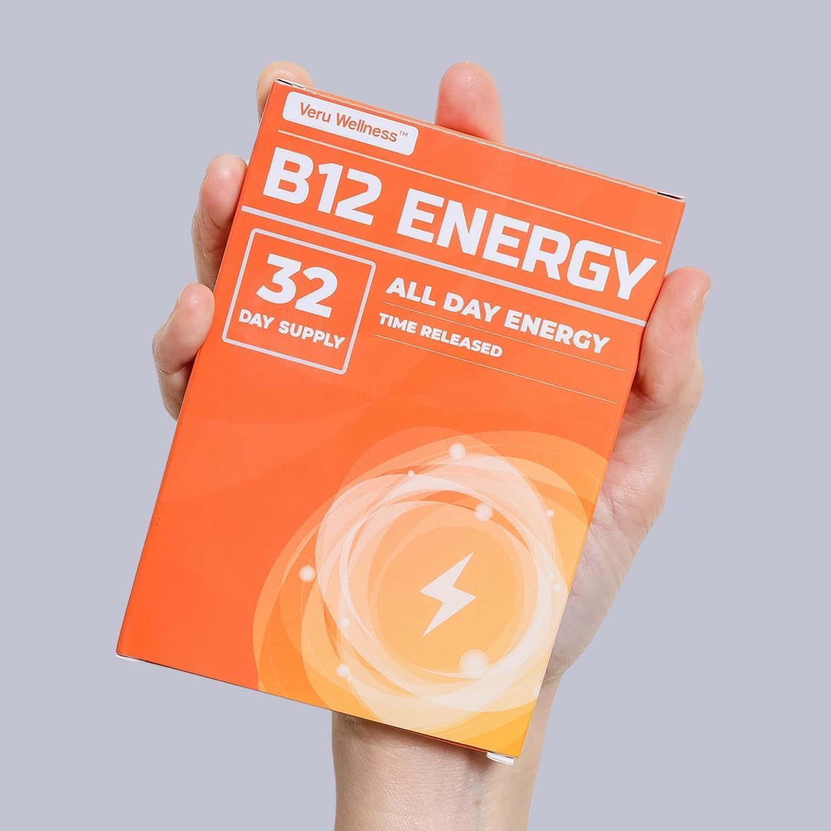 Veru Wellness B12 Energy Patch - Boost Energy & Focus with B12, C, B6, Iron, Guarana, Garcinia Cambogia - 32 Count