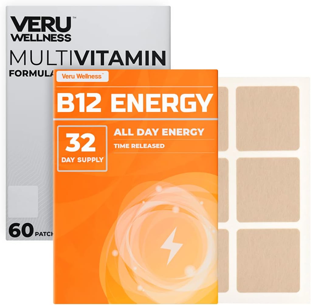 Veru Wellness Bariatric Multi B12 with Iron Patch - 60 Day Supply for Post Gastric Bypass & Sleeve Gastrectomy