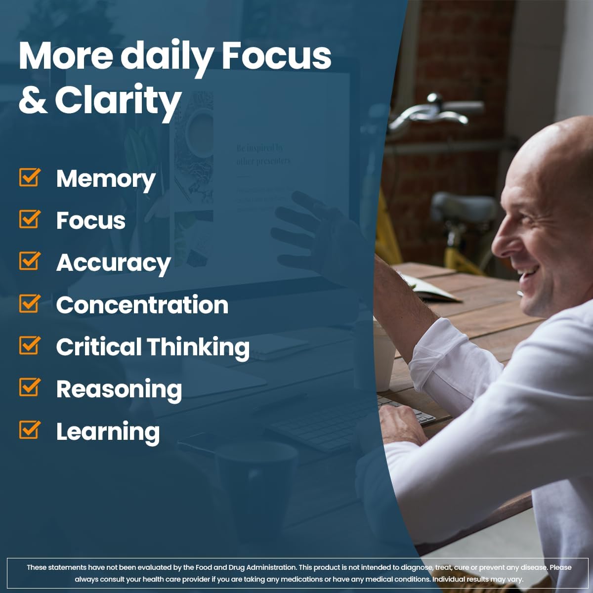 Veru Wellness Brain Boost Cognitive Patch - Enhances Memory, Focus, and Alertness - Ginko Bilboa, Rhodiola Rosea, MCT - 60 Day Supply