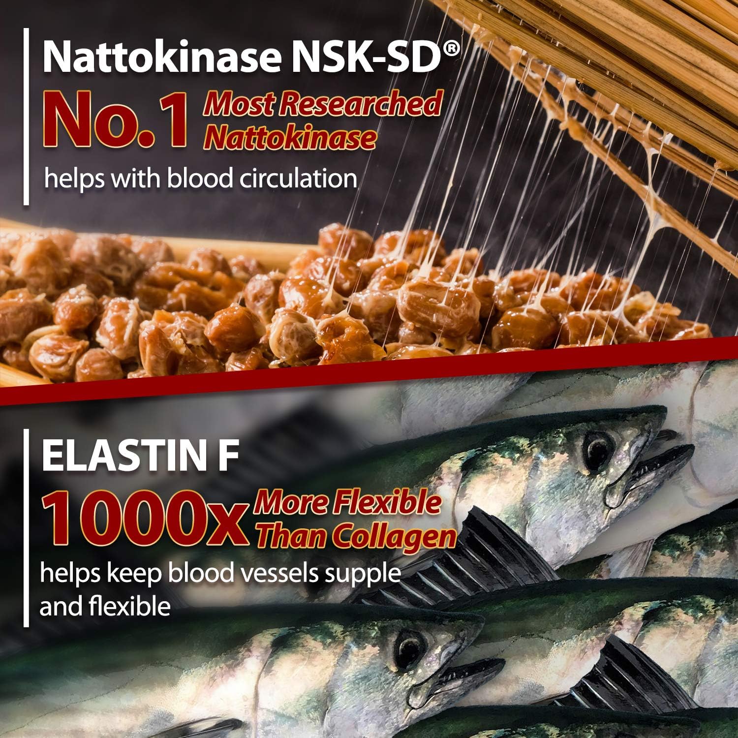 VesseCLEAR EX + NeuroREGAIN: Nattokinase & Scallop-derived PLASMALOGEN for Cardiovascular & Brain Health