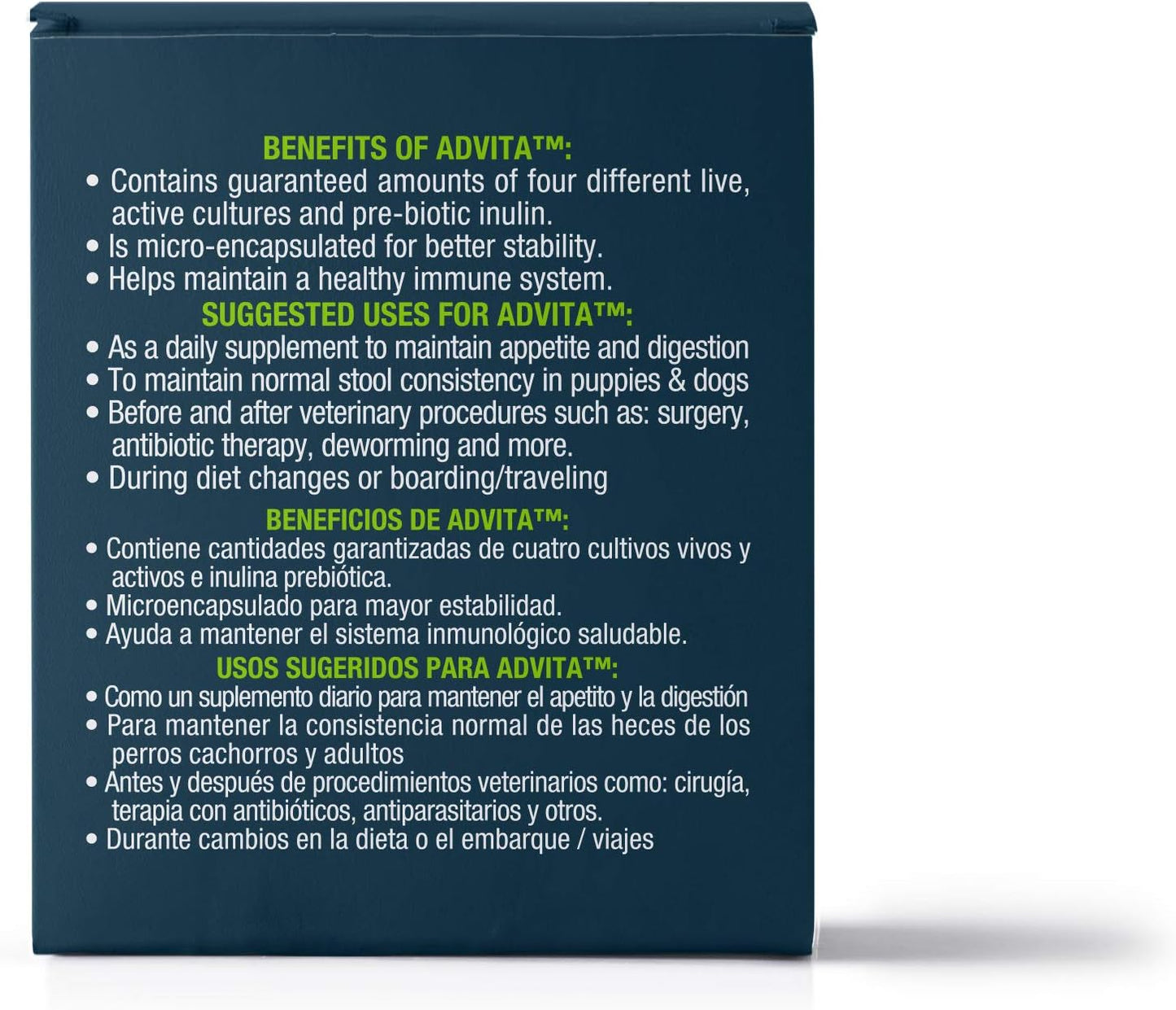 Vet One Advita™ Probiotic Powder for Dogs - Daily Supplement for Immune System, Appetite & Digestion - 90 Packets