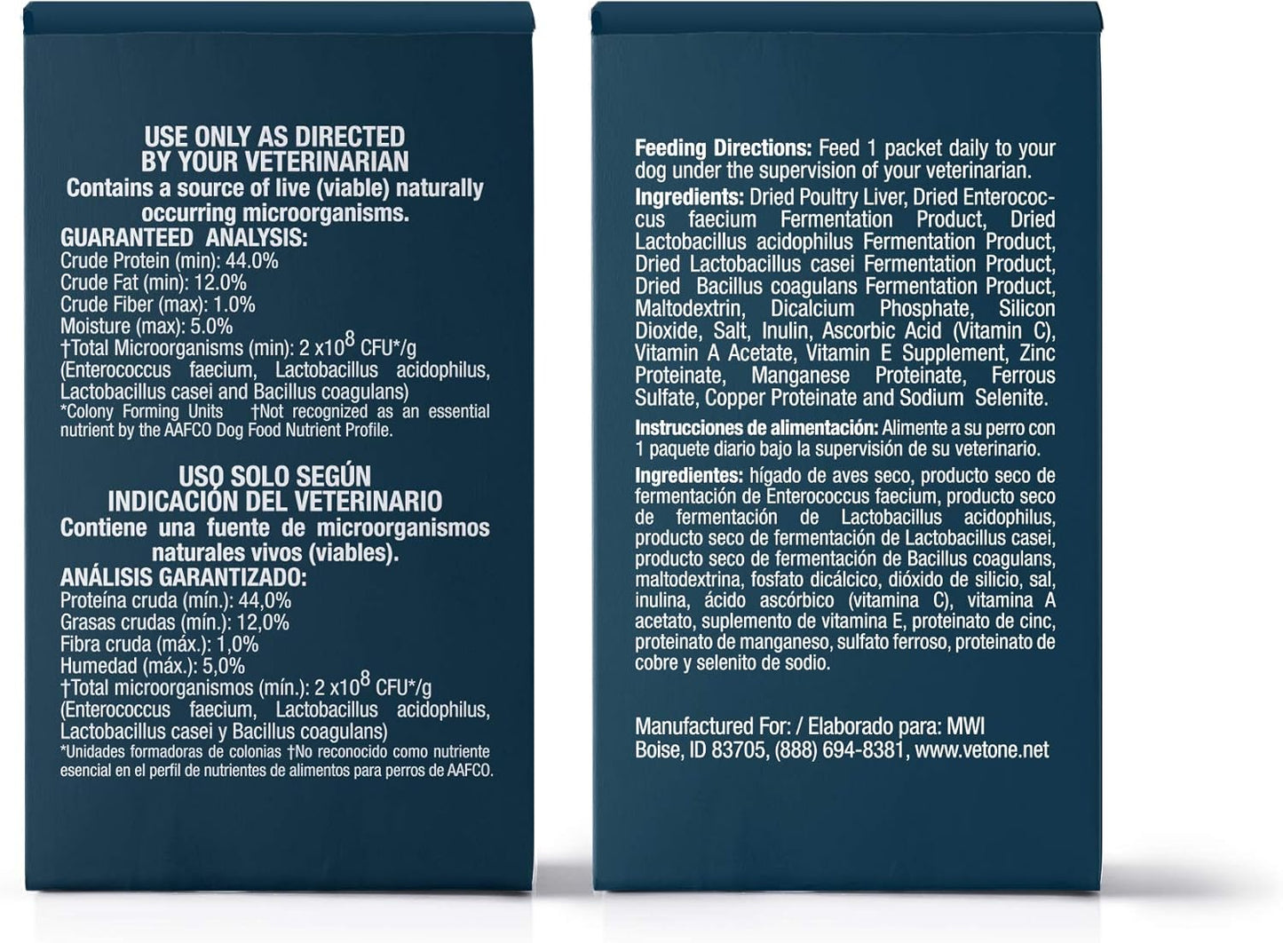 Vet One Advita™ Probiotic Powder for Dogs - Daily Supplement for Immune System, Appetite & Digestion - 90 Packets