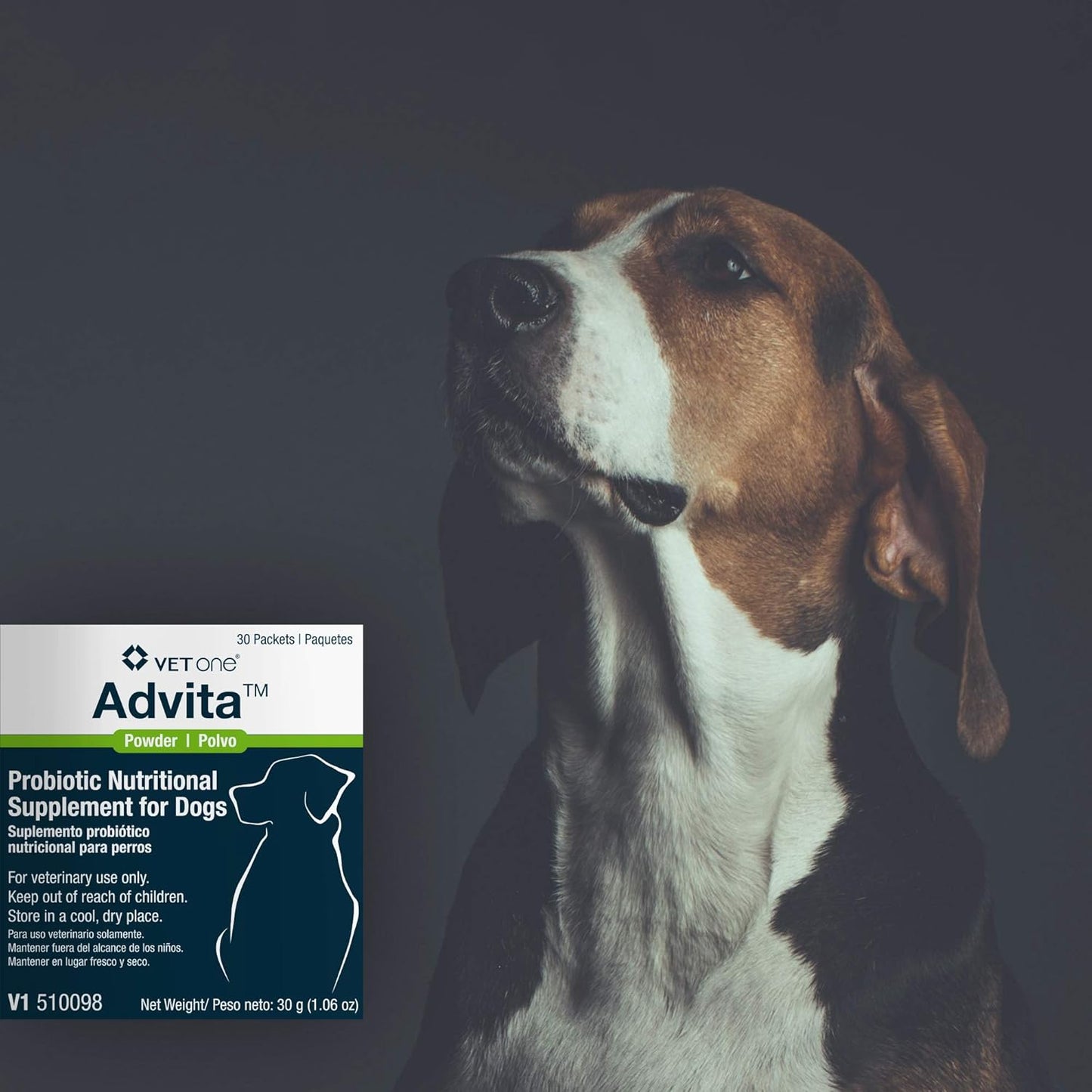Vet One Advita™ Probiotic Powder for Dogs - Daily Supplement for Immune System, Appetite & Digestion - 90 Packets