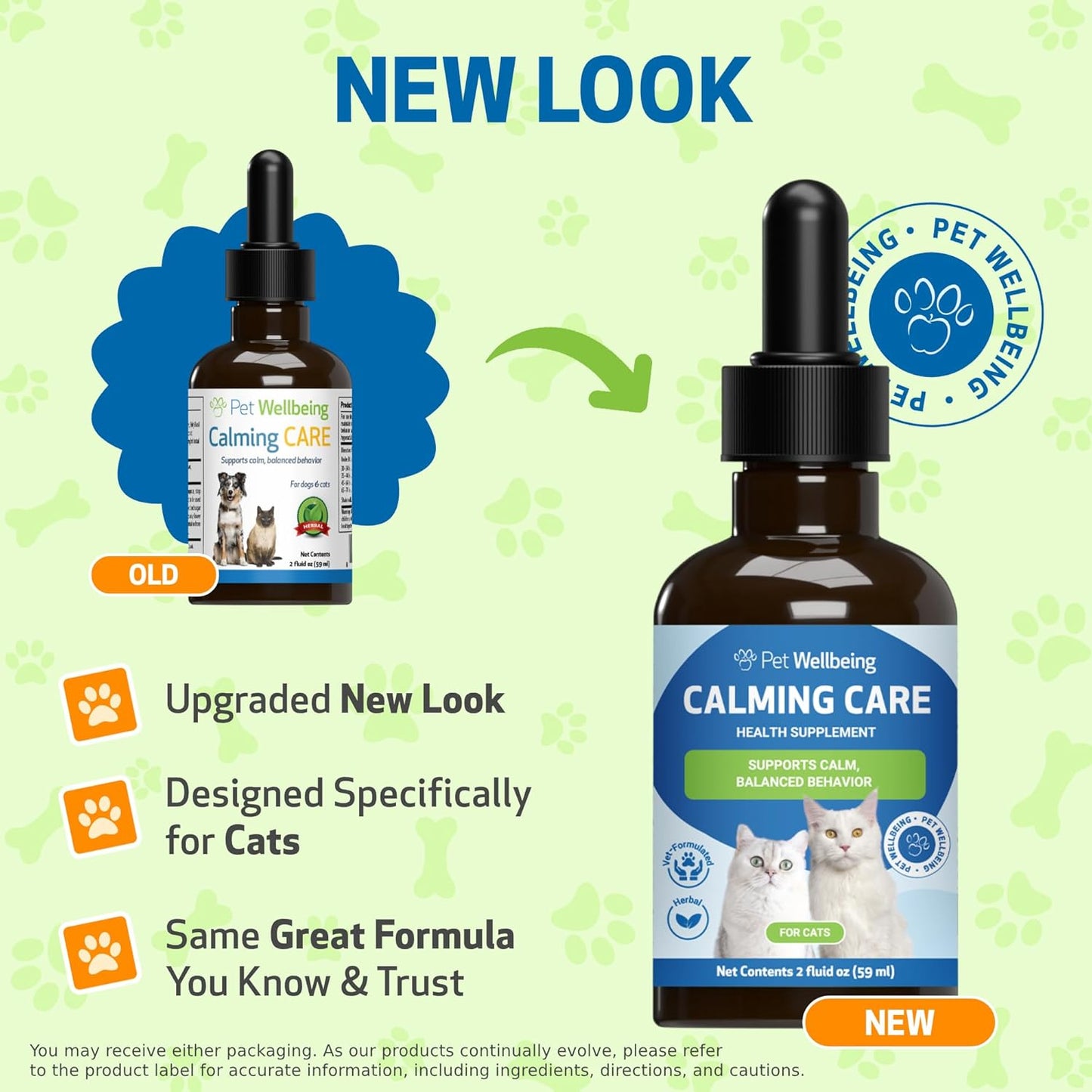 Veterinarian-Formulated Herbal Supplement for Cats - Calming Support with Adaptogens, Ashwagandha, Holy Basil - Emotional Balance and Relaxation - 2 oz