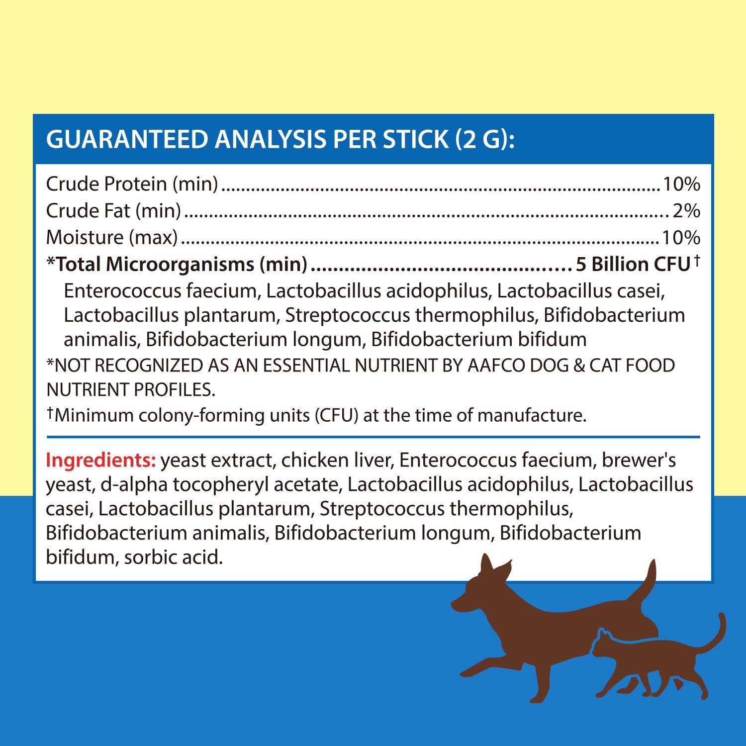 Veterinarian Formulated Probiotic Powder for Dogs and Cats, 5 Billion CFU, Chicken Liver Flavor, Supports Digestive & Immune Health