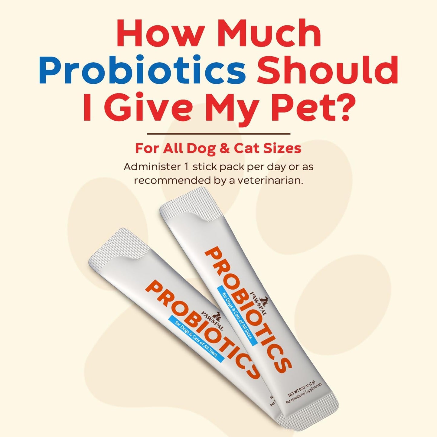 Veterinarian Formulated Probiotic Powder for Dogs and Cats, 5 Billion CFU, Chicken Liver Flavor, Supports Digestive & Immune Health