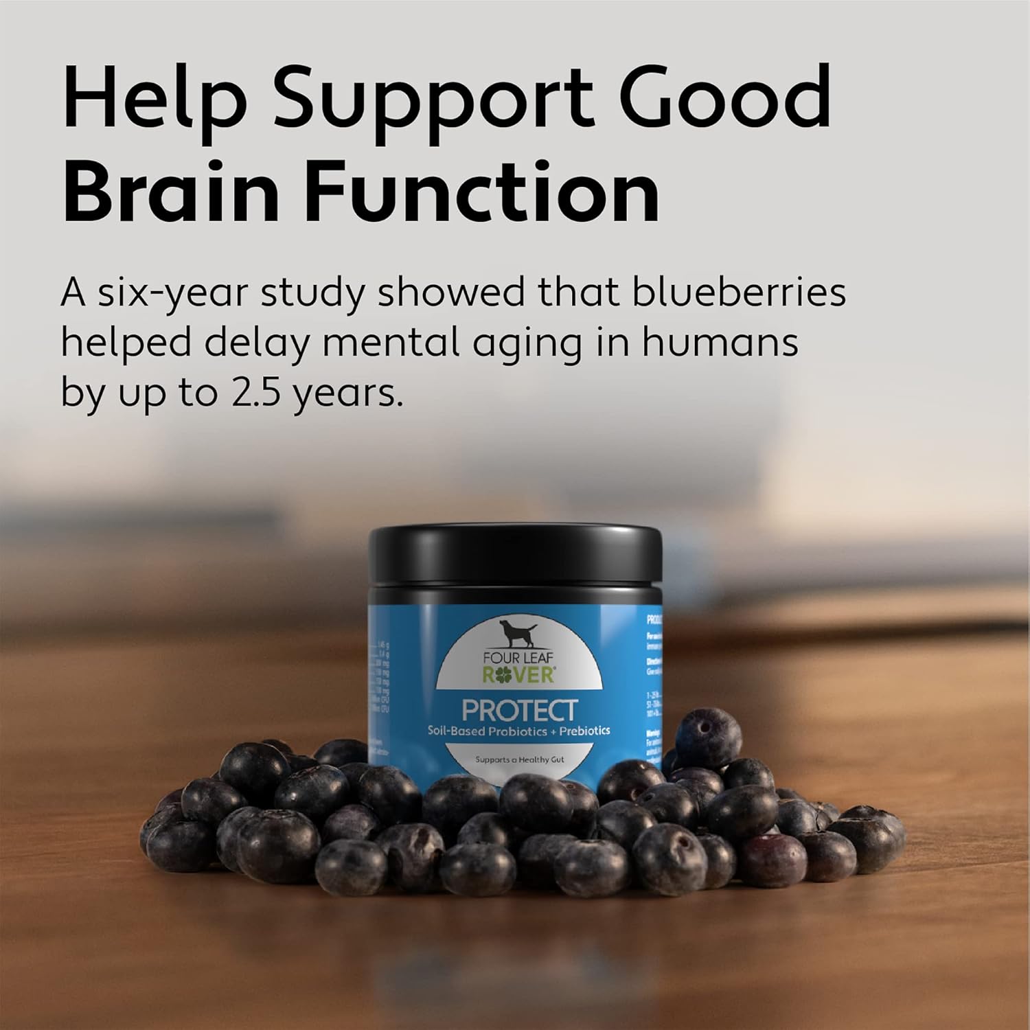 Veterinarian Formulated Probiotics for Dogs with Natural Prebiotics and Antioxidants - Supports Gut Health and Detoxification - 60 Day Supply for Large Dogs