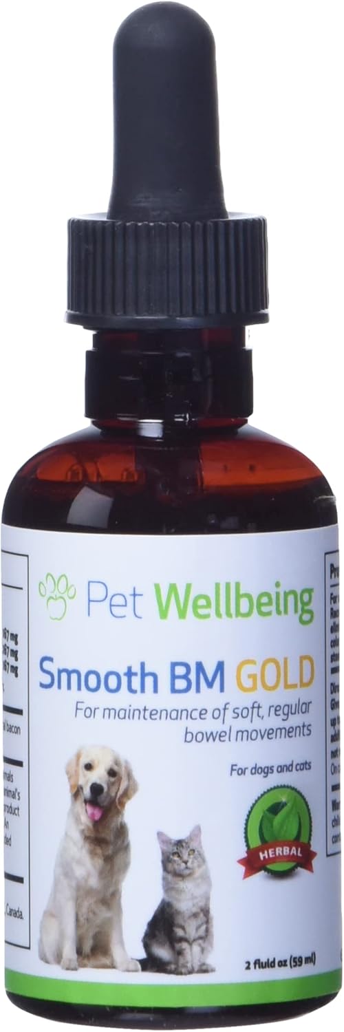 Veterinarian-Formulated Smooth BM Gold for Dogs - Supports Healthy Bowel Movements and Gastrointestinal Health - Herbal Supplement 2 oz