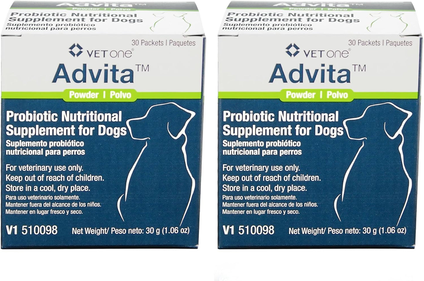 VetOne Advita Probiotic Nutritional Supplement for Dogs - 2 Pack, 60 Count