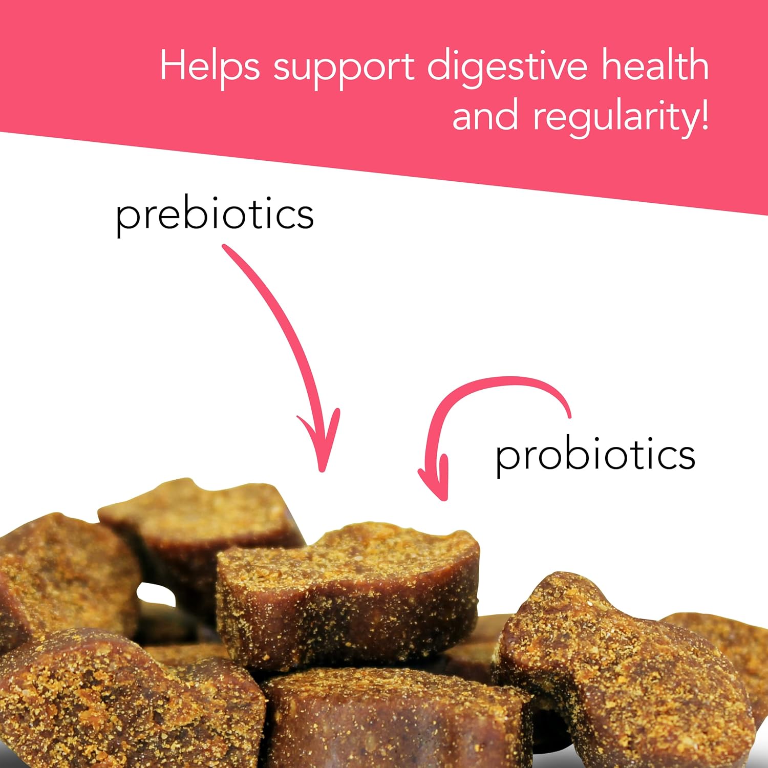 VetriScience Extra Strength Probiotics for Cats & Dogs, Digestion & Immune Support, 120 Million CFU, 60 Chews