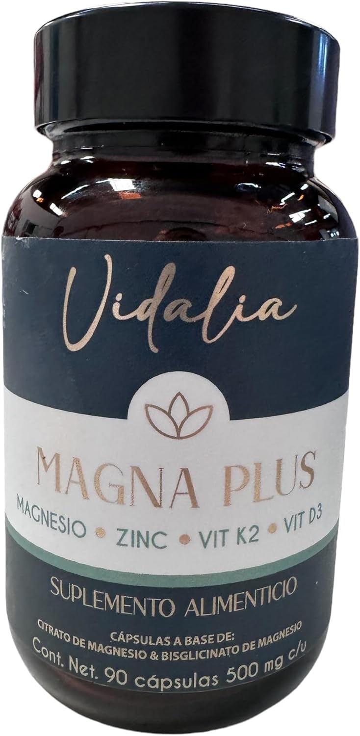 Vidalia Magnesium Bisglycinate Blend with Zinc, Vitamin K2, and D3 - 90 Servings