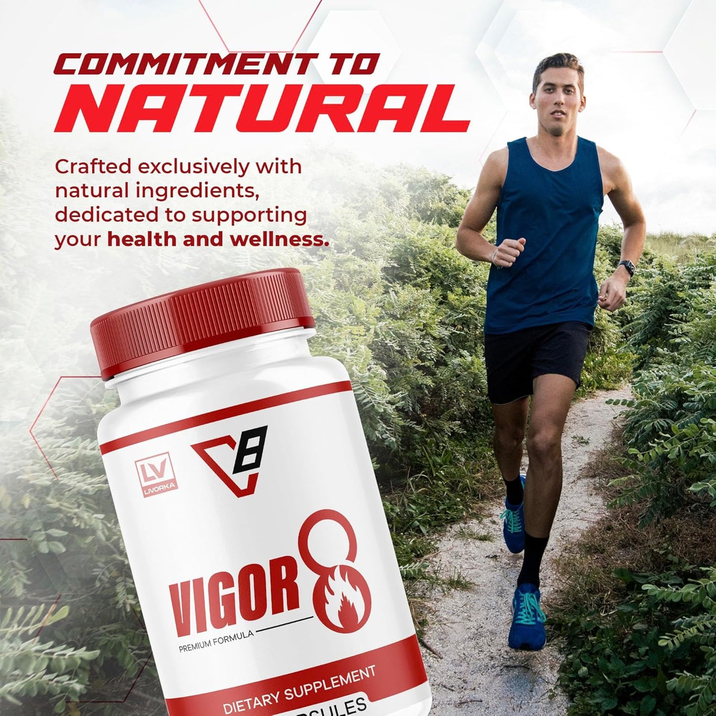 Vigor 8 Male Enhancement Pills - 5 Month Supply with 300 Capsules