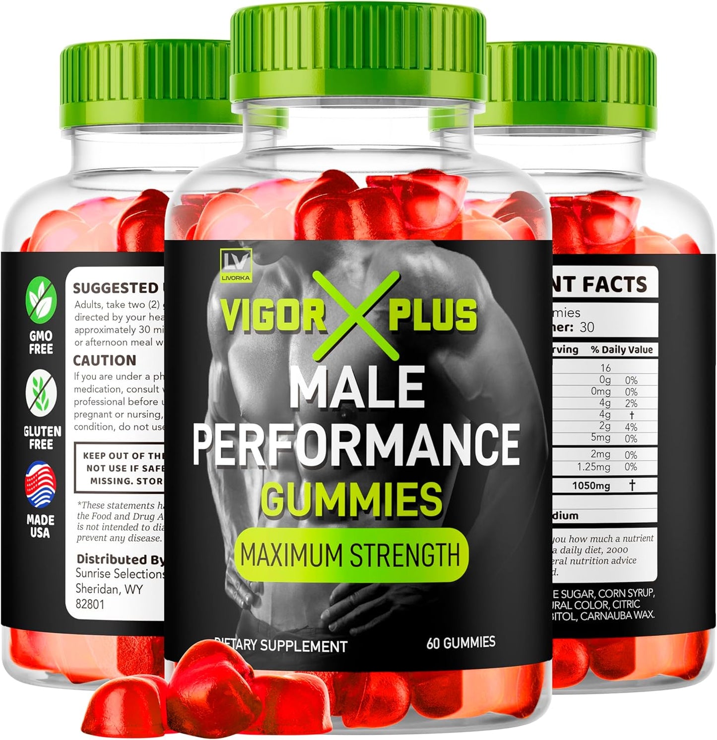 Vigor Plus Gummies: Advanced Formula for Men - 30 Gummies for 1 Month