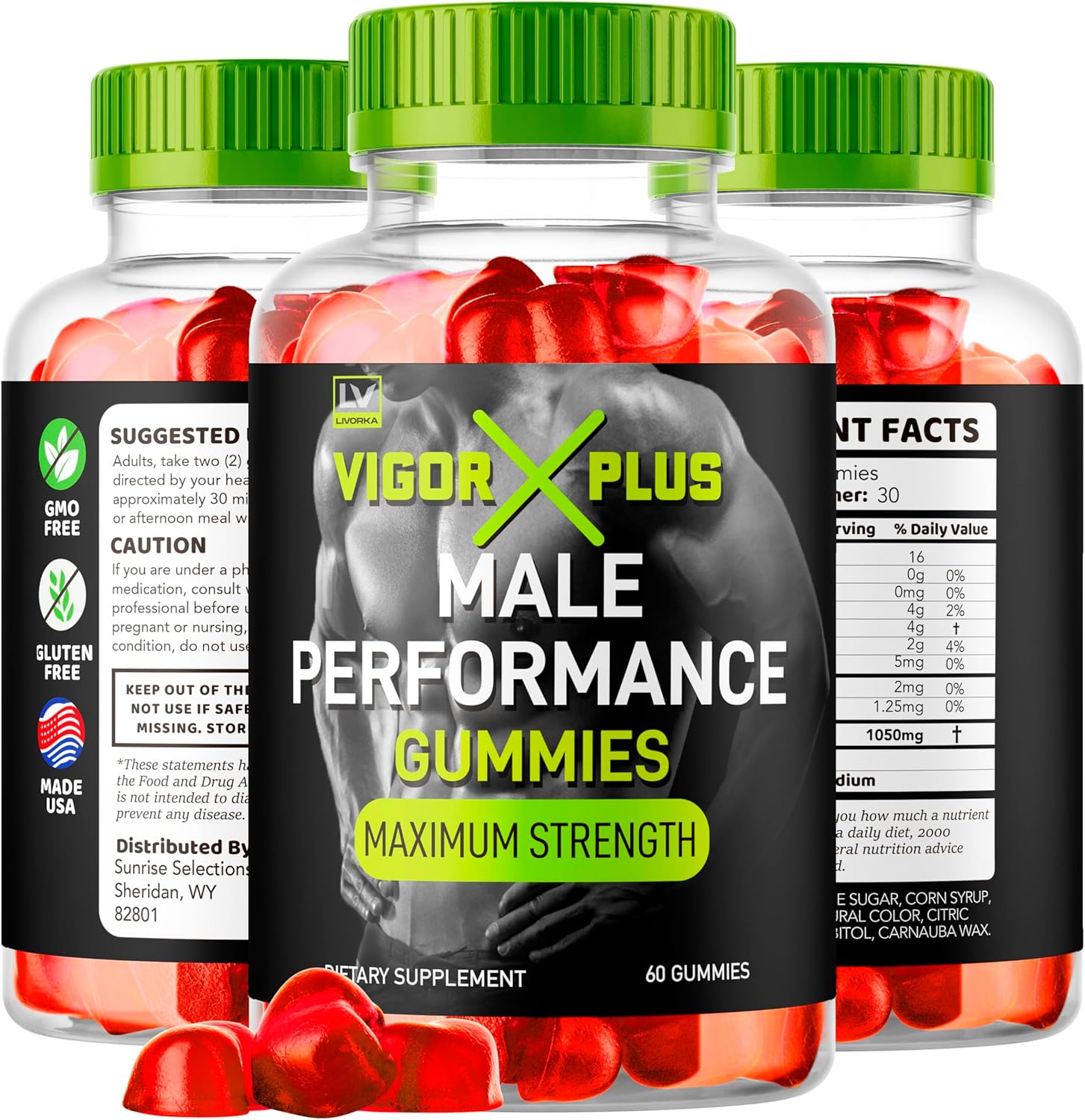 Vigor Plus Gummies: Advanced Formula for Men - 30 Gummies for 1 Month