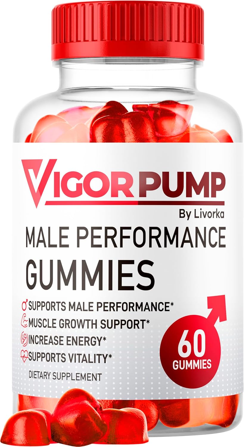 VigorPump Male Gummies - Advanced 2025 Formula for Men, 60 Gummies/1 Month