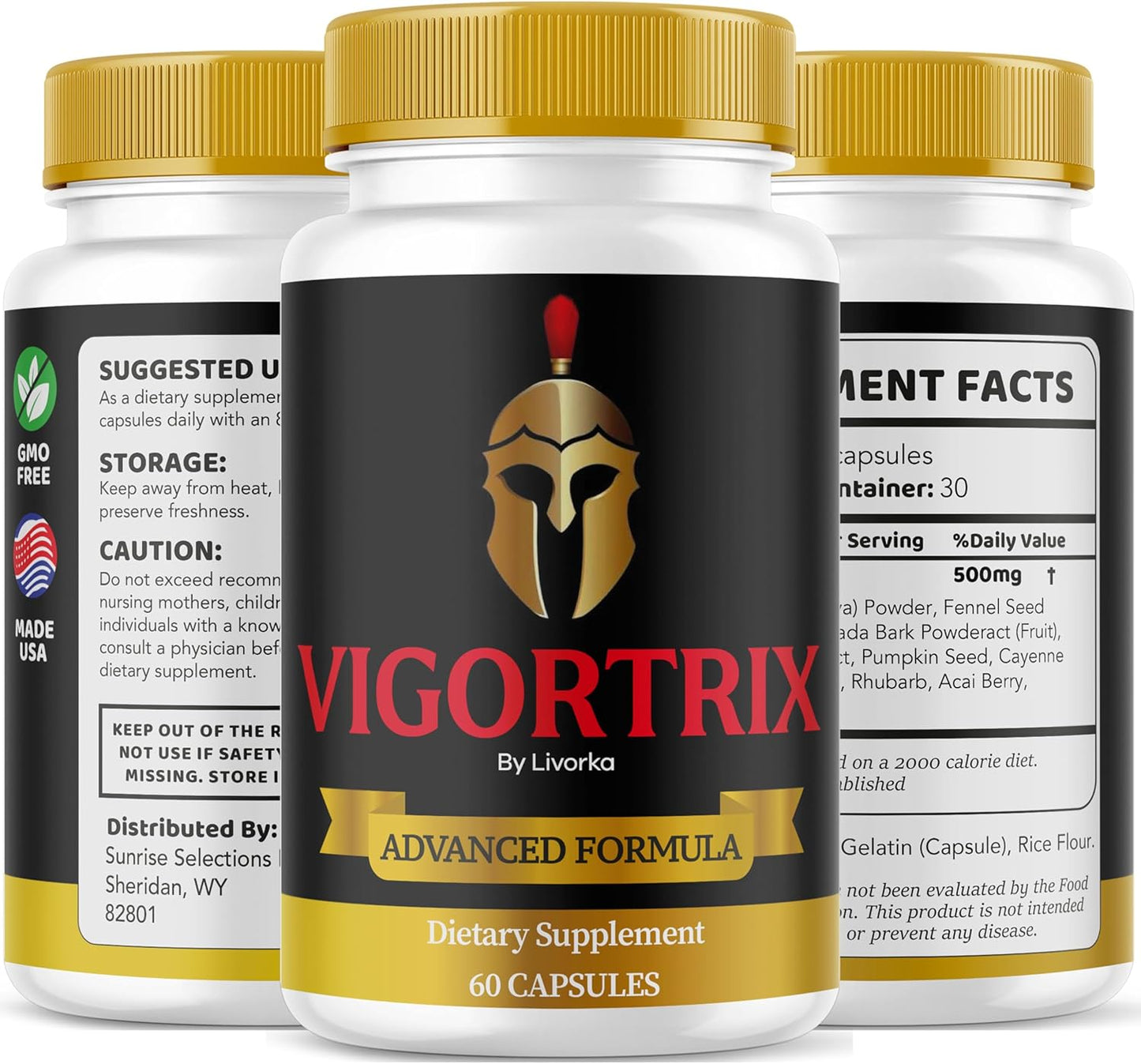 Vigortrix Pills Advanced Formula - 60 Capsules for 1 Month Supply, LIVORKA Vigortrix Reviews