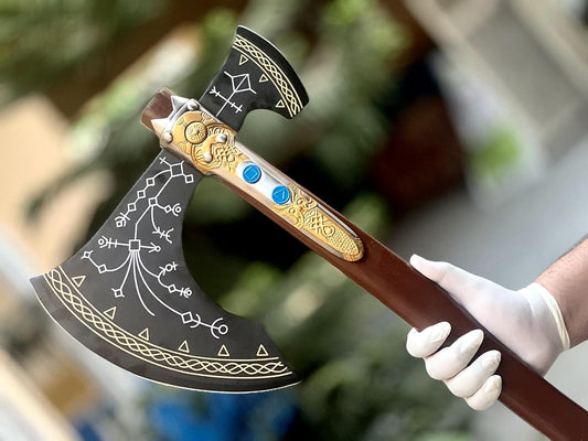 Viking Kratos Axe - God of War Inspired Cosplay Weapon Prop Replica Costume Axe Armor (SCA-026)