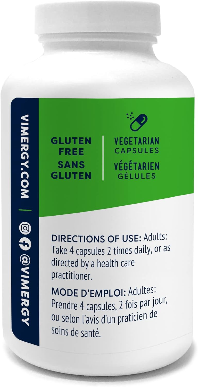 Vimergy Barley Grass Juice Capsules - Natural Cardiovascular Health Support - Non-GMO, Vegan, Gluten-Free - 240 Capsules
