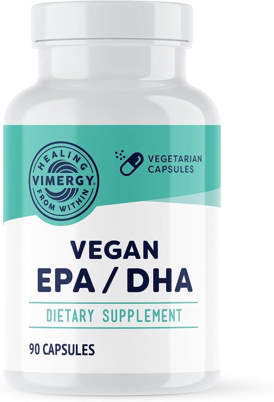 Vimergy EPA/DHA Capsules for Brain, Eye, Joint, and Cardiovascular Health - Kosher, Vegan, Gluten-Free - 90 Count - BoostGo Australia