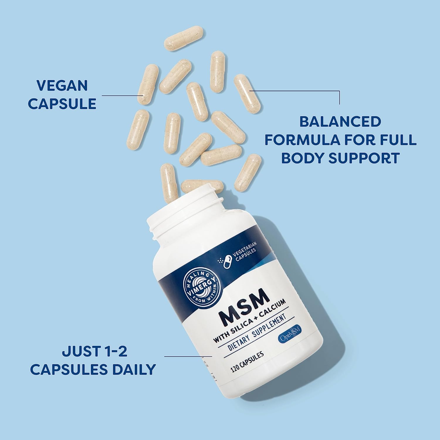 Vimergy MSM Capsules and Micro-C Immune Power Powder - Boost Your Immune System with Vital Nutrients