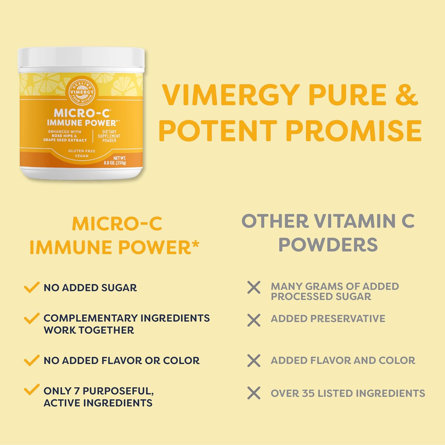 Vimergy MSM Capsules and Micro-C Immune Power Powder - Boost Your Immune System with Vital Nutrients