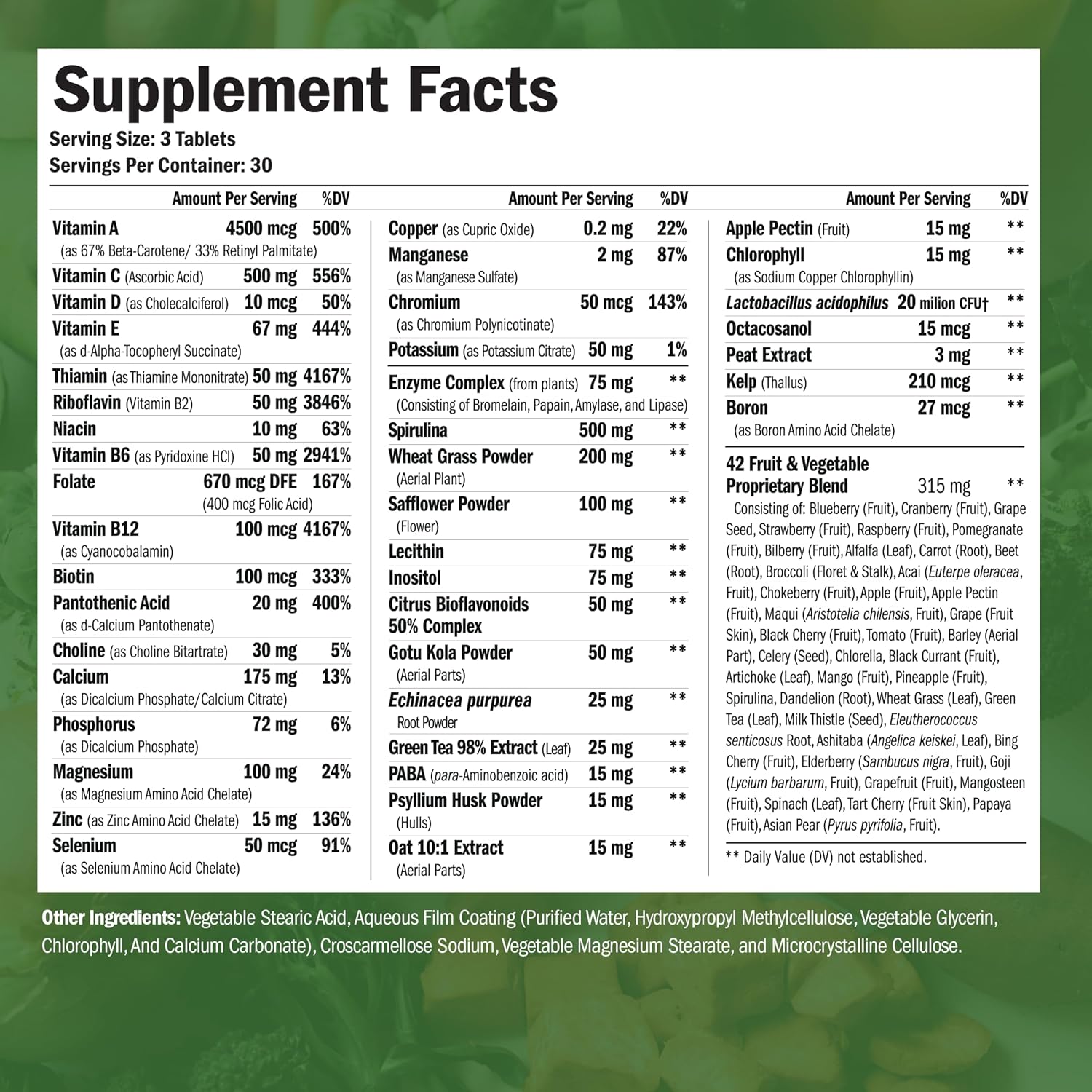 Vimerson Health Vegan Multivitamins with Glucosamine Chondroitin MSM for Joint Support - Women and Men's Supplement