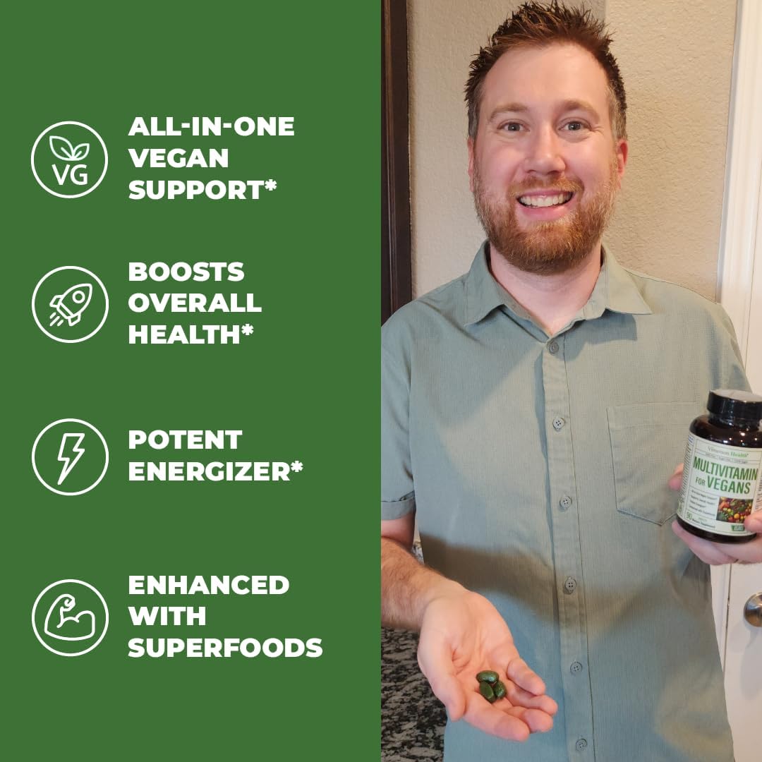 Vimerson Health Vegan Multivitamins with Glucosamine Chondroitin MSM for Joint Support - Women and Men's Supplement