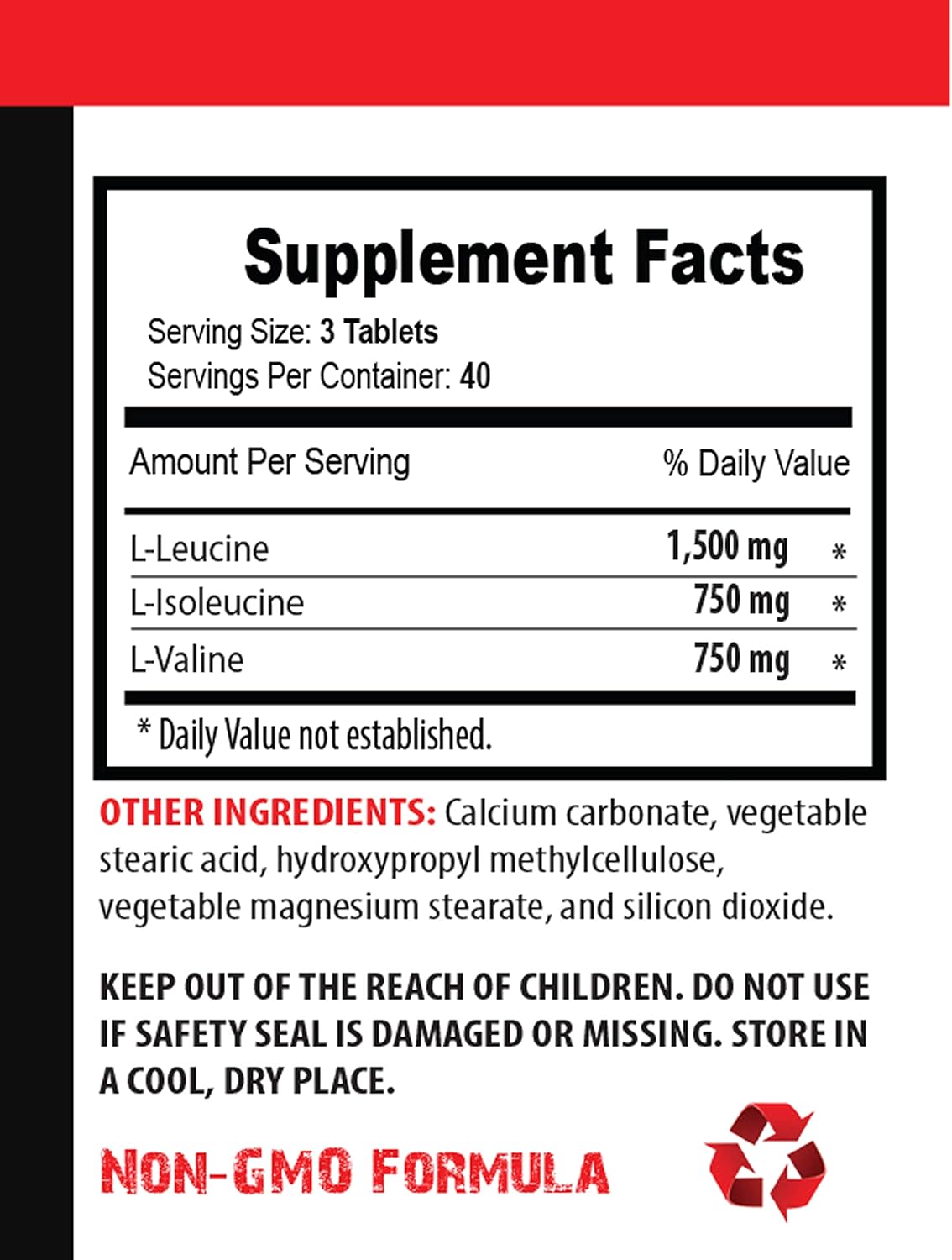 VIP Supplements BCAA 3000 MG Workout Pills for Men and Women - BRANCHED Chain Amino Acid - leucine isoleucine and valine - 120 Tablets