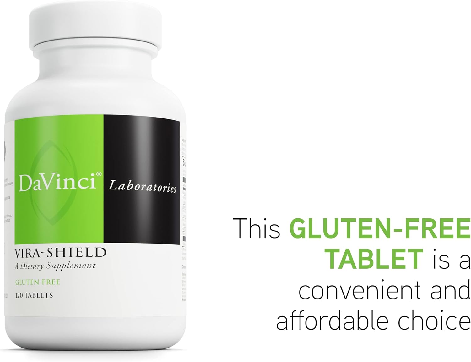 Vira-Shield Supplement for Immune Support, Detox, and GI Health - Gluten-Free with Black Walnut, Wormwood, Olive Leaf, PAU D’Arco - 120 Tablets