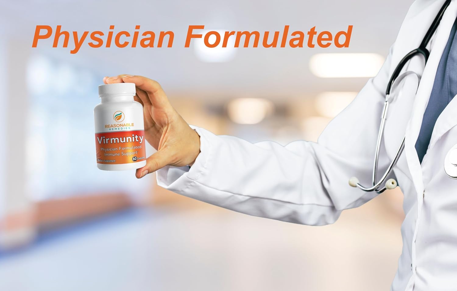 Virmunity Immune Support Supplement - 60 Capsules with Vitamin C, E, Selenium, Zinc, Antioxidants, NAC, and Probiotics for Adults