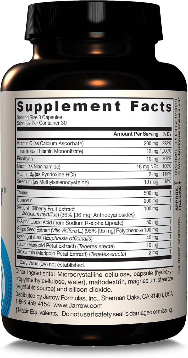 Vision Optimizer Dietary Supplement by Jarrow Formulas® - Supports Visual Function - 90 Capsules, 30 Day Supply