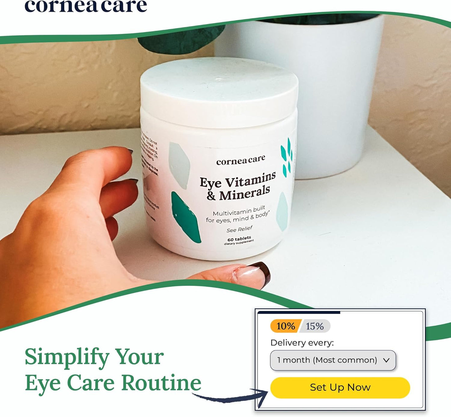 VisionBoost Multivitamin with Minerals for Eye Health - Dry Eye Relief - 60 Tablets