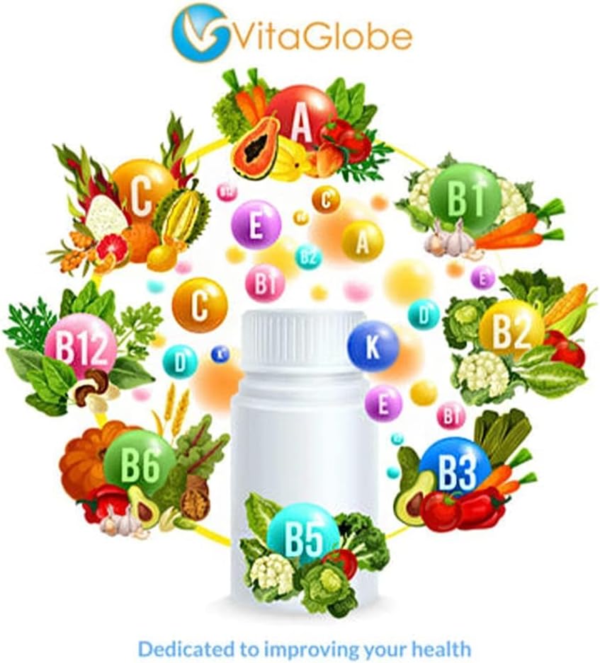 VITA GLOBE Vitamin B12 1000mcg Gummies - Energy Boost, Metabolism Support, Nervous System Health - 60 Count